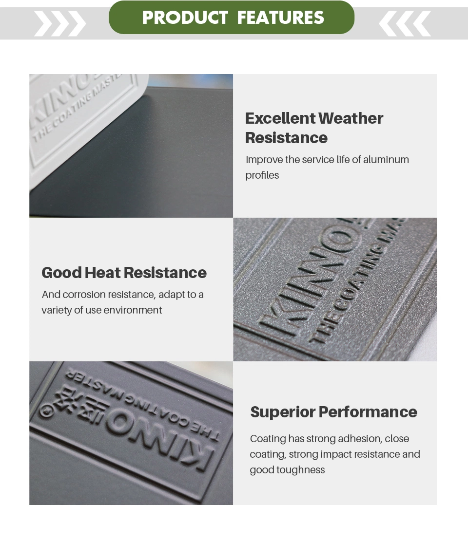 Metal Matte Powder Coating for Aluminum Alloy Industrial Profiles Jhx01